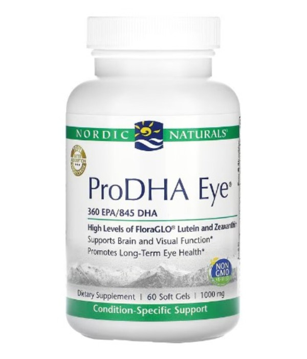 Nordic Naturals, ProDHA Eye, 1,000 mg, 60 Soft Gels (500 mg per Soft Gel)