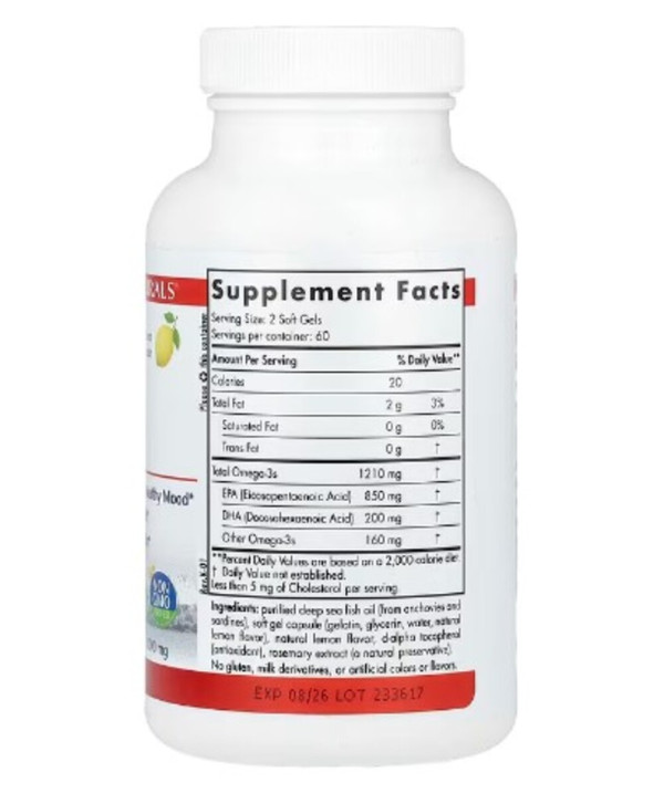Nordic Naturals, ProEPA, Lemon, 1,000 mg, 120 Softgels (500 mg per Softgel)
