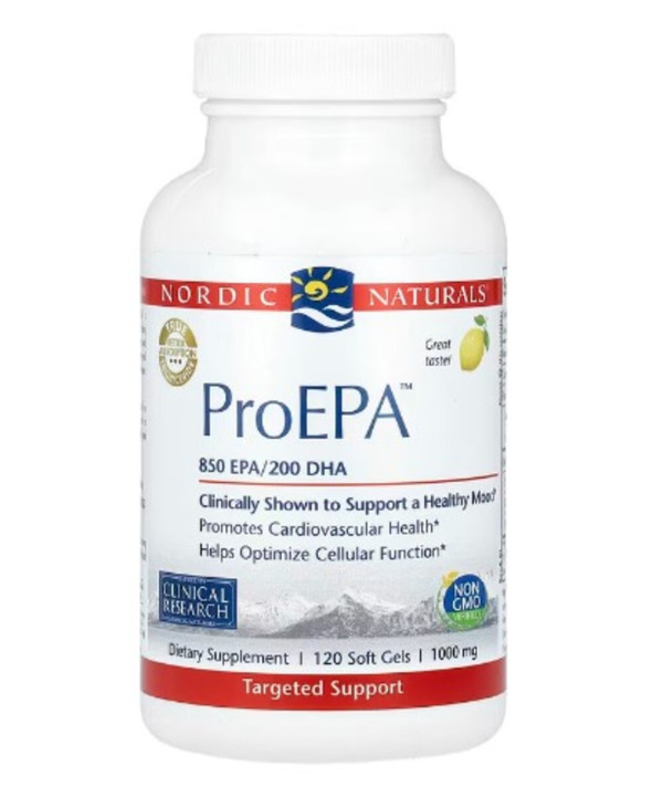 Nordic Naturals, ProEPA, Lemon, 1,000 mg, 120 Softgels (500 mg per Softgel)