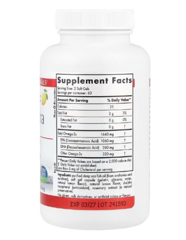 Nordic Naturals, ProEPA™ Xtra, Lemon, 120 Soft Gels