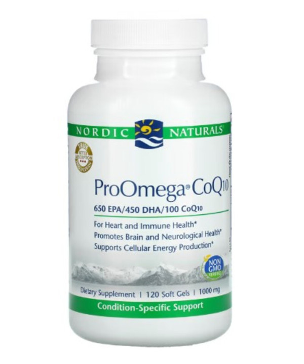 Nordic Naturals, ProOmega CoQ10, 1,000 mg, 120 Soft Gels