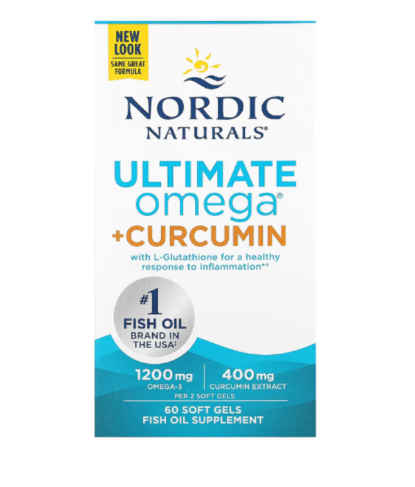Nordic Naturals, Ultimate Omega + Curcumin, 60 Soft Gels