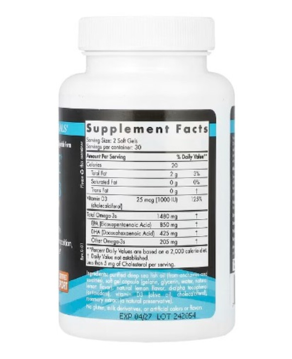 Nordic Naturals, Ultimate Omega-D3 Sport, 60 Soft Gels