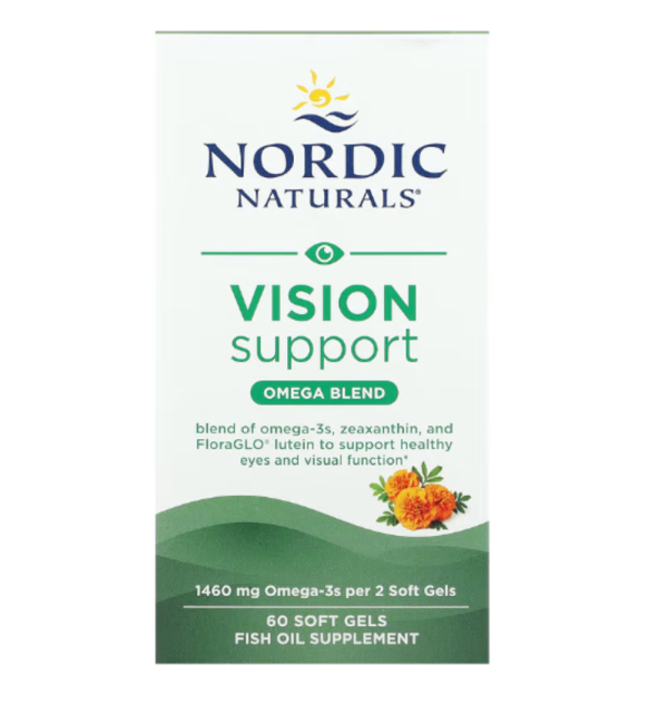 Nordic Naturals, Vision Support, Omega Blend, 1,460 mg, 60 Soft Gels (730 mg per Soft Gel)