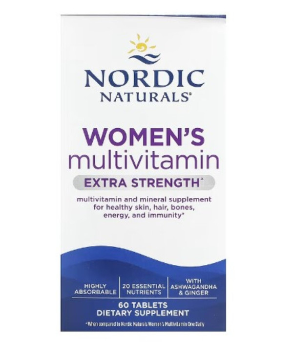 Nordic Naturals, Women's Multivitamin, Extra Strength, 60 Tablets
