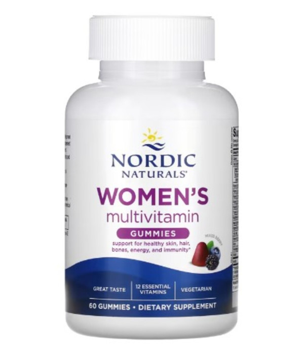 Nordic Naturals, Women's Multivitamin Gummies, Mixed Berry, 60 Gummies