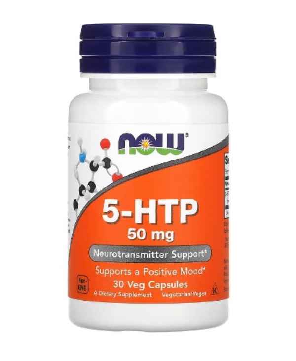 NOW Foods, 5-HTP, 50 mg, 30 Veg Capsules