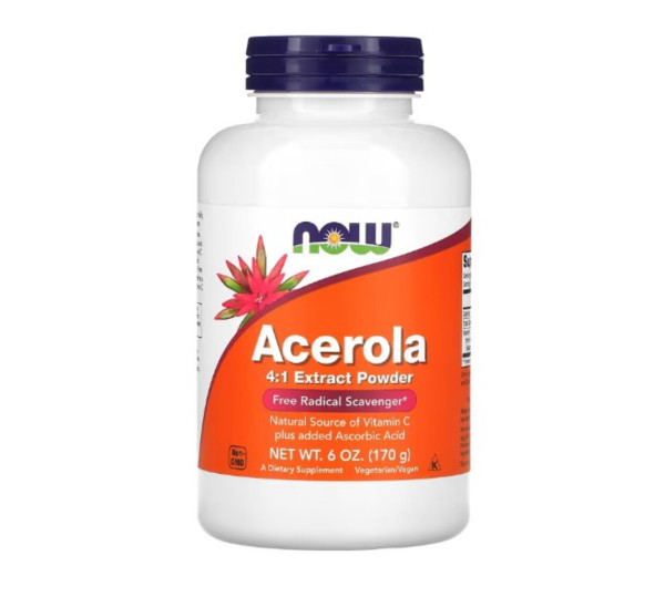 NOW Foods, Acerola 4:1 Extract Powder, 6 oz (170 g)