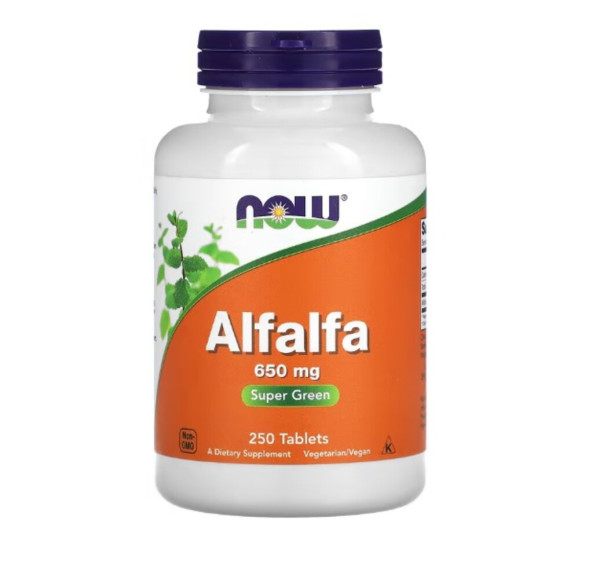 Now Foods, Alfalfa, 650 mg, 250 Tablets