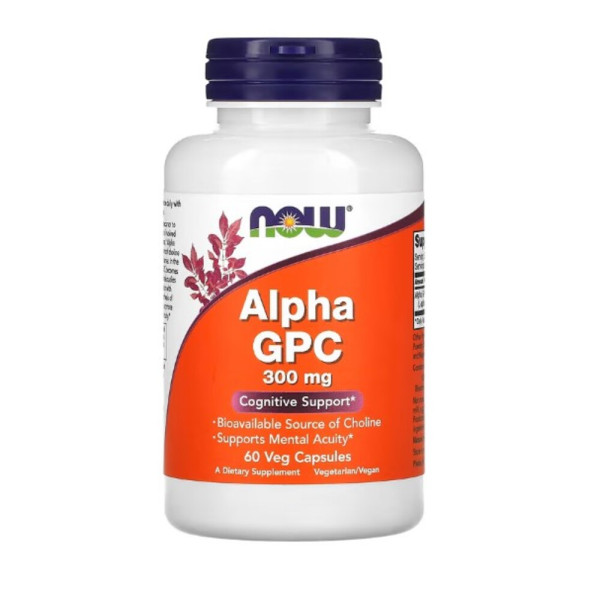 Now Foods, Alpha GPC, 300 mg, 60 Vcaps