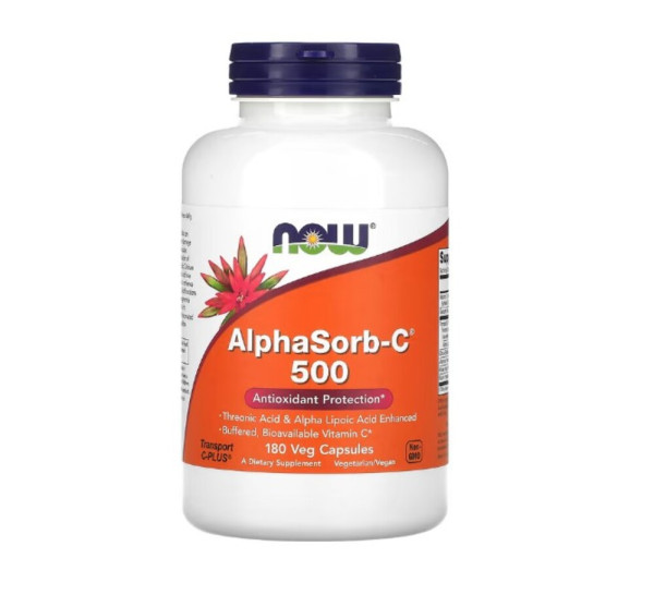 Now Foods, AlphaSorb-C 500, 180 Veg Caps