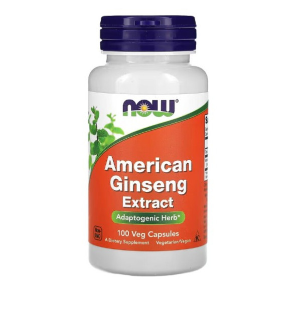 Now Foods, American Ginseng, 500 mg, 100 veg Capsules