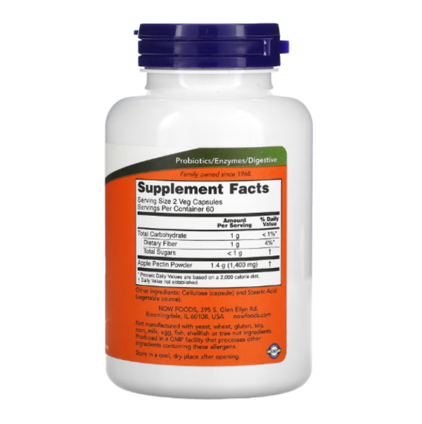 Now Foods, Apple Pectin, 700 mg, 120 Capsules