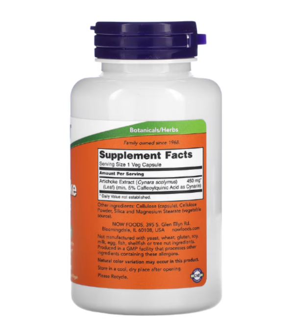NOW Foods, Artichoke Extract, 450 mg, 90 Veg Capsules