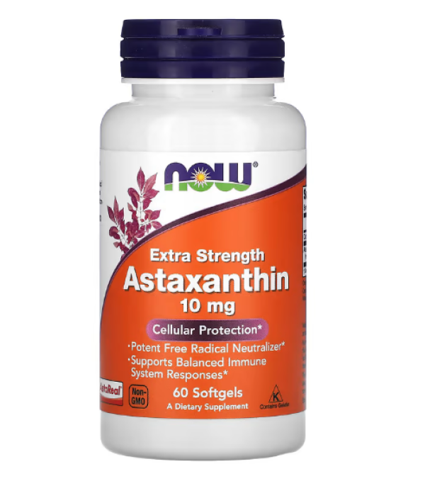 NOW Foods, Astaxanthin, 10 mg, 60 Softgels