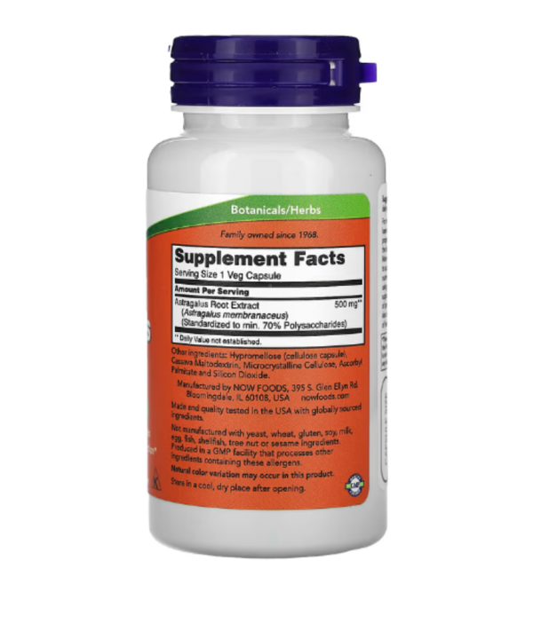 Now Foods, Astragalus Extract, 500 mg, 90 Vcaps