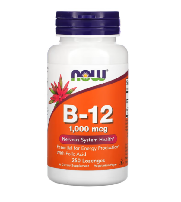 Now Foods, B-12, 1000 mcg, 250 Lozenges