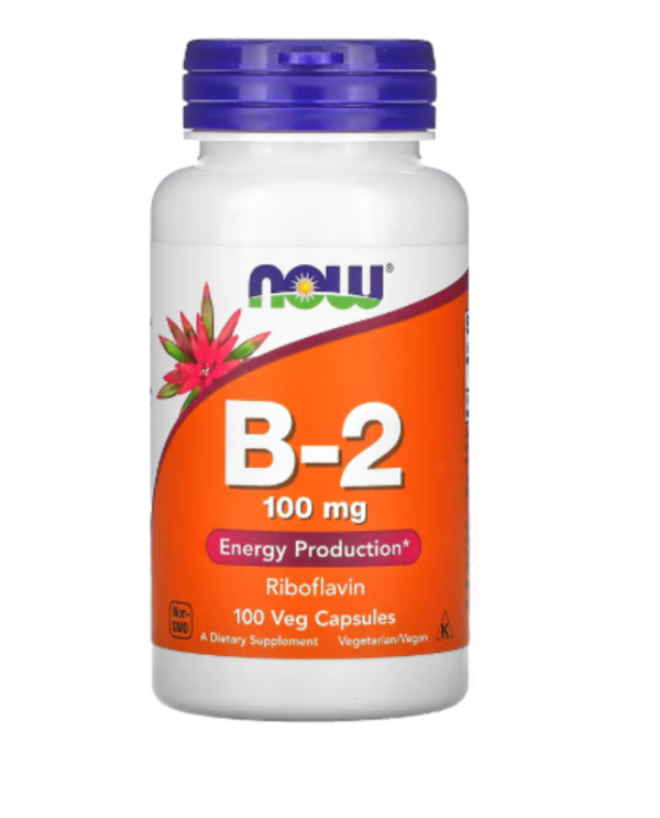 Now Foods, B-2, 100 mg, 100 Capsules