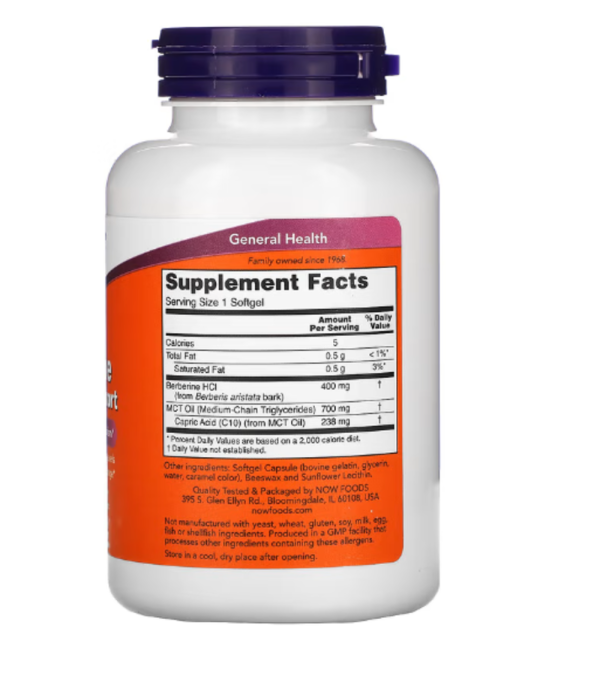 NOW Foods, Berberine Glucose Support, 90 Softgels