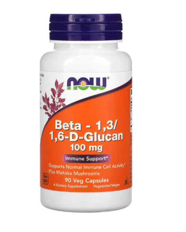 Now Foods, Beta-1,3/1,6-D-Glucan, 100 mg, 90 Vcaps