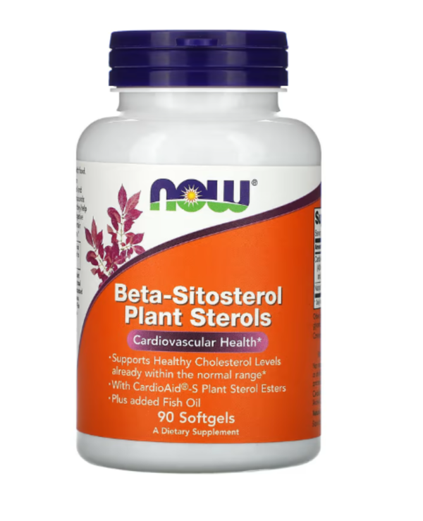 NOW Foods, Beta-Sitosterol Plant Sterols, 90 Softgels