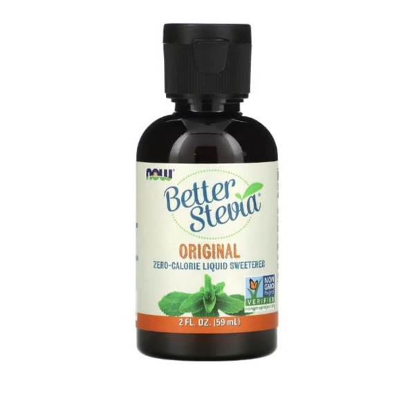 NOW Foods, Better Stevia, Zero-Calorie Liquid Sweetener, Original, 2 fl oz (59 ml)
