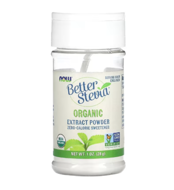 NOW Foods, BetterStevia, Organic Extract Powder, 1 oz (28 g)