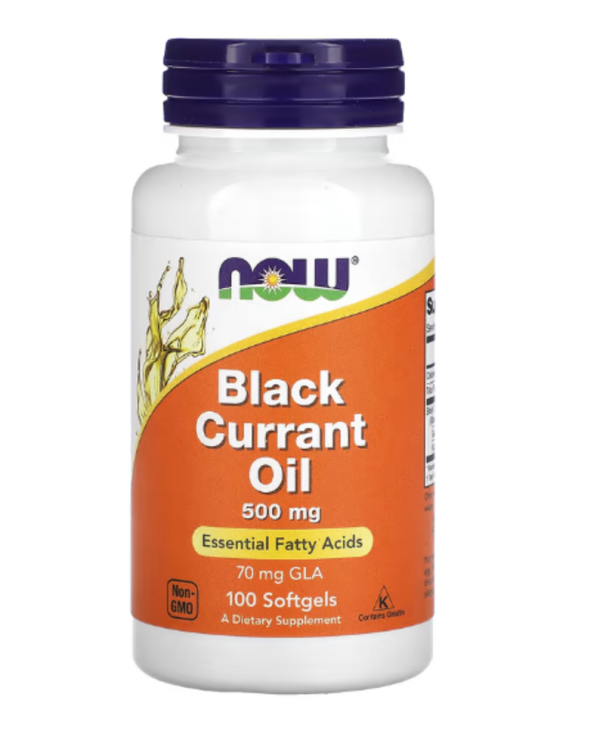 NOW Foods, Black Currant Oil, 500 mg, 100 Softgels