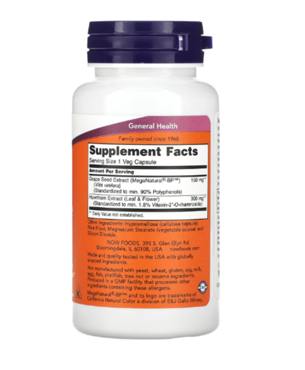 NOW Foods, Blood Pressure Health, 90 Veg Capsules