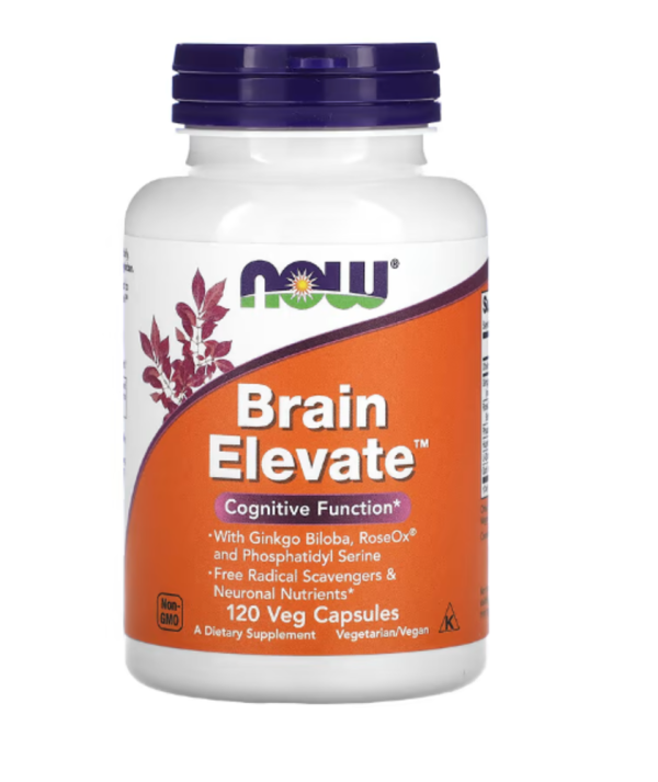NOW Foods, Brain Elevate, 120 Veg Capsules