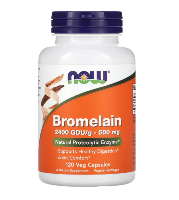 NOW Foods, Bromelain, 500 mg, 120 Veg Capsules