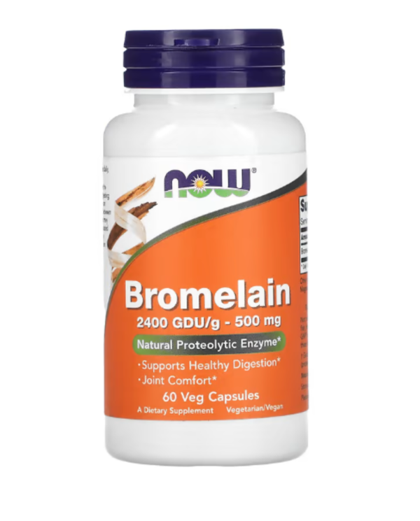 NOW Foods, Bromelain, 500 mg, 60 Veg Capsules