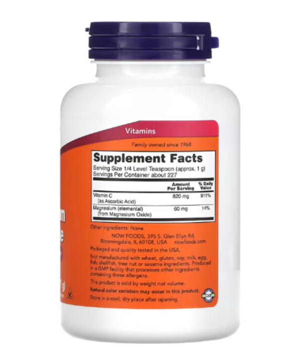 NOW Foods, Buffered Magnesium Ascorbate, Vitamin C Powder, 8 oz (227 g)