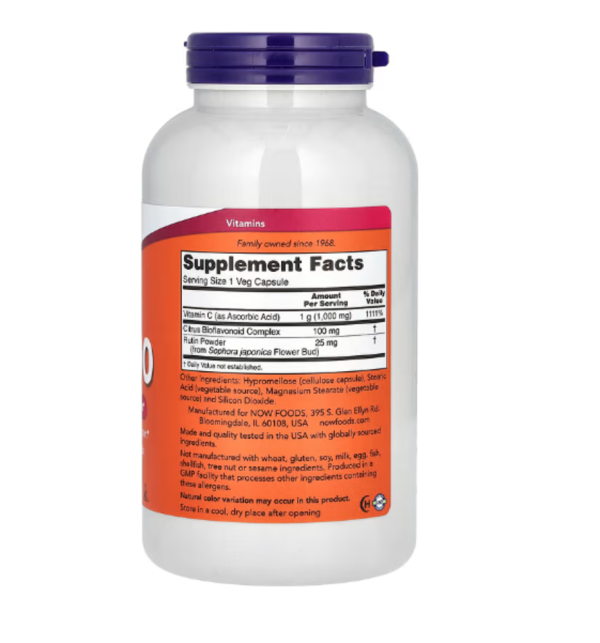 NOW Foods, C-1000 with Bioflavonoids, 250 Veg Capsules