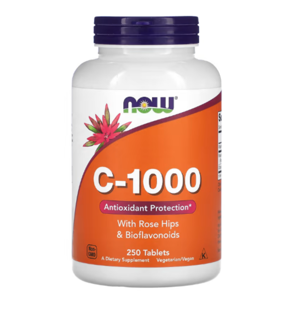 Now Foods, C-1000, with Rose Hips & Bioflavonoids, 250 Tablets