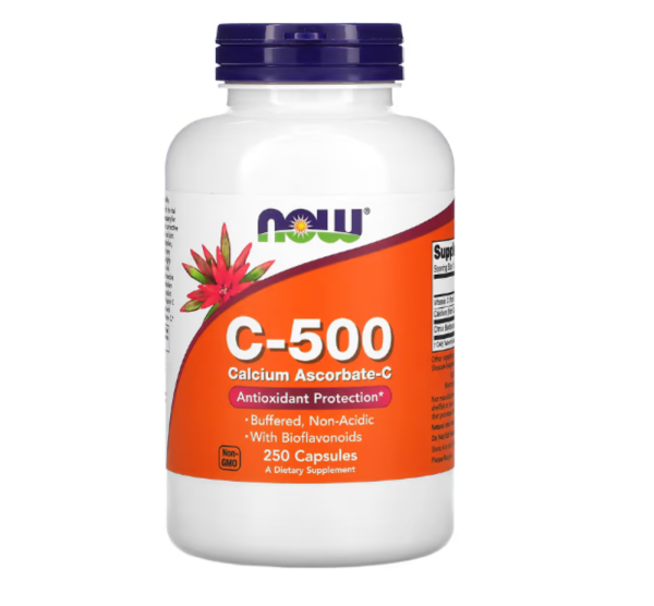 Now Foods, C-500, Calcium Ascorbate-C, 250 Capsules