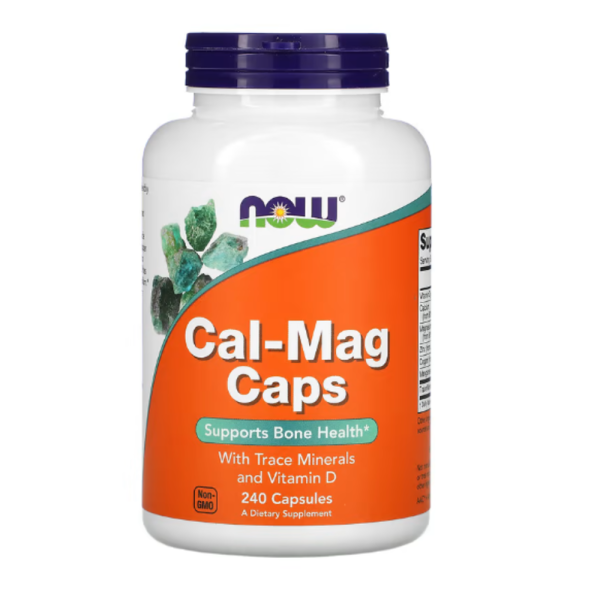 NOW Foods, Cal-Mag Caps with Trace Minerals and Vitamin D, 240 Capsules