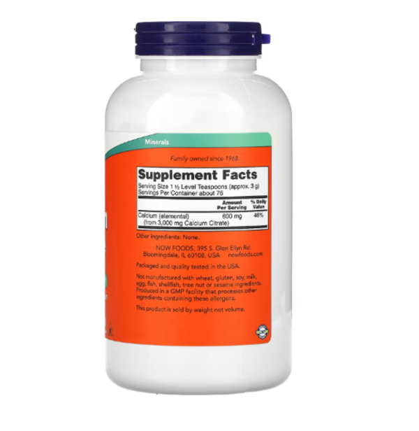 Now Foods, Calcium Citrate, Pure Powder, 8 oz (227 g)
