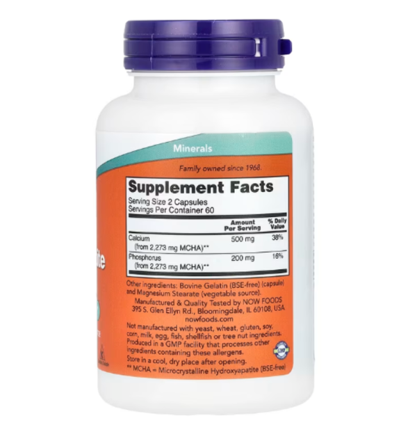 NOW Foods, Calcium Hydroxyapatite Caps, 120 Capsules
