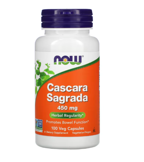 NOW Foods, Cascara Sagrada, 450 mg, 100 Veg Capsules