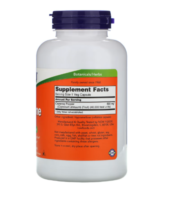 Now Foods, Cayenne, 500 mg, 250 Veggie Caps