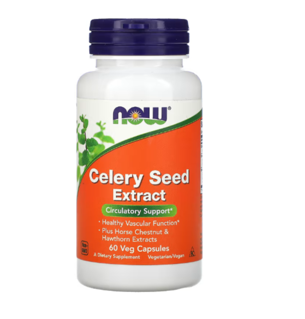 Now Foods, Celery Seed Extract, 60 Veg Capsules
