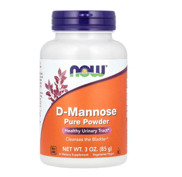 NOW Foods, Certified Organic D-Mannose Pure Powder, 3 oz (85 g)