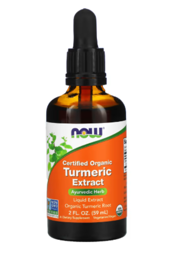 NOW Foods, Certified Organic Turmeric Extract, 2 fl oz (59 ml)