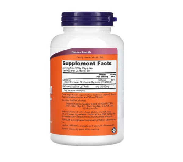 Now Foods, Chitosan, 500 mg, 240 Capsules