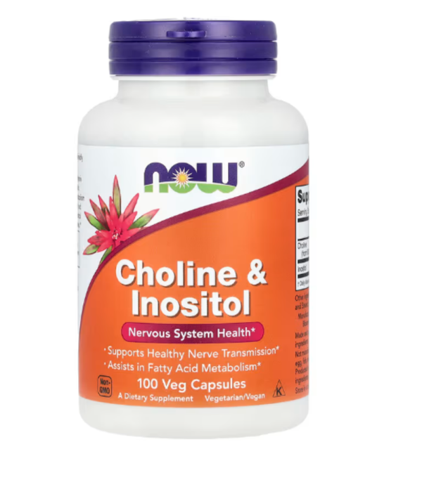 Now Foods, Choline & Inositol, 500 mg, 100 Capsules