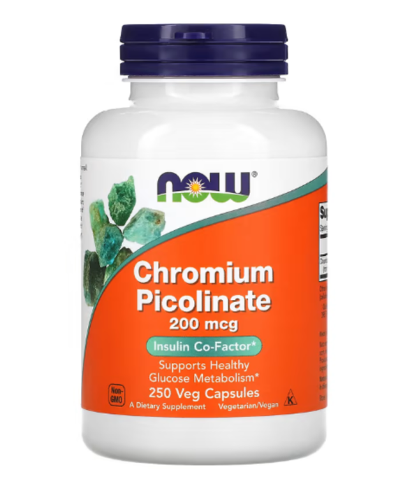 Now Foods, Chromium Picolinate, 200 mcg, 250 Capsules