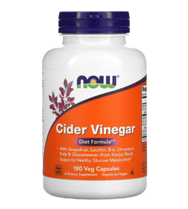NOW Foods, Cider Vinegar, 180 Veg Capsules