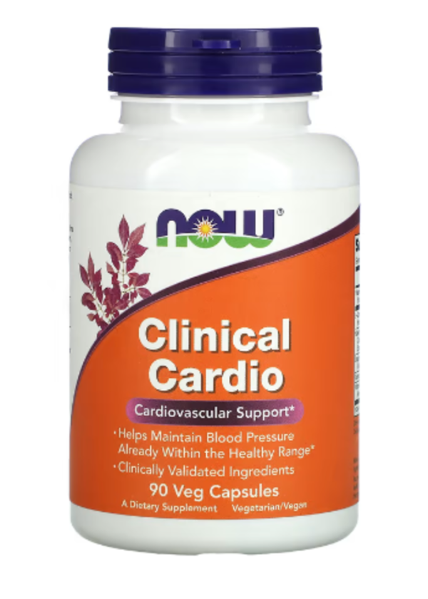 NOW Foods, Clinical Cardio, Cardiovascular Support, 90 Veg Capsules