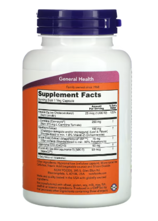 NOW Foods, Clinical Cardio, Cardiovascular Support, 90 Veg Capsules